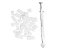 WOONEKY Spugnette Unghie Riutilizzabili per Manicure e Makeup con Penna Grab Mini Blocchi Spugna per Sfumature Gel Polish e Fondotinta Kit Professionale per Nail Art Gradient e