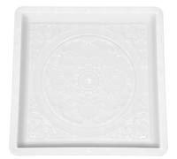 WOONEKY Stampo per Mattoni in Cemento 40x40x3 Cm, Creatore di Percorsi e Piastrelle da Giardino in Stile Cinese, Stampo per Pavimentazione Fai da Te per Vialetti, Parchi e Aree Esterne