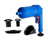 WOONEKY Stura Scarichi Professionale con Pompa ad Aria Pressione Set Ventose per Wc Lavandini Pavimenti e Tubazioni Valvola Sicurezza Doppia Accessori Bagno Cucina Blu