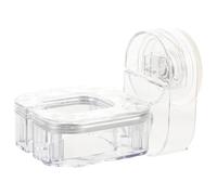 WOONEKY Supporto Asciugacapelli da Parete in Plastica Ventosa, Facile da Installare e Salvaspazio, Design Moderno per Area Trucco e Decorazione Casa