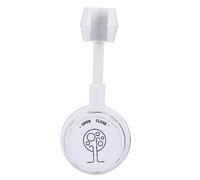 WOONEKY Supporto Per Soffione Doccia Girevole 360° Senza Forature Colore Avorio Leggero e Stabile Per Doccia Installazione Semplice Bagno