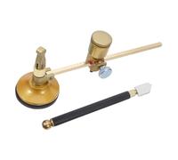 WOONEKY Tagliavetro Portatile Dispositivo per Il Taglio Circolare del Vetro Tagliavetro con Manico Tondo utensile per Tagliare Il Vetro con pomello Taglierina Circolare a Ventosa