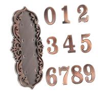 WOONEKY Targa Vintage Rame per Numero Plaque Decorativa Resistente per Esterni per Ville e Uffici Design Unico e Include