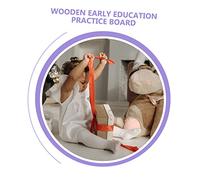 WOONEKY Tavola Didattica Legno Montessori per Scrittura e Riconoscimento Educativo per Sviluppo Cognitivo e Memoria per Bambine e Età Prescolare