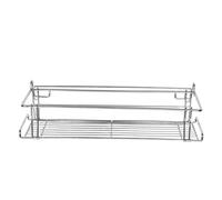 WOONEKY Tavolo Inossidabile con Cesta Appendibile Accessori per Picnic e Bbq Organizzatore Multifunzionale per Attività All