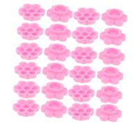 WOONEKY Tazza per Colla per Extension Ciglia Forma Fiore Rosa 500 Pezzi in Abs Compatibile Accessori per Estensione Ciglia per Procedure di Extension in Studi