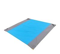 WOONEKY Telo Picnic Pieghevole Stuoia Spiaggia e Resistente Materassino per e Picnic Outdoor Design Blu e Grigio