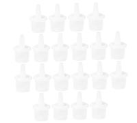 WOONEKY Testina Di Sostituzione Per Bocchino Flacone Colla Ciglia, Set Da 20 Pezzi Anti-bloccaggio Per Extension Ciglia, Accessorio Pratico in Plastica Per Uso Professionale e Domestico