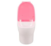 WOONEKY Toilette Miniatura per Casa delle in Plastica Resistente Accessorio Bagno per Giochi Ruolo Bambine Simulazione Vasino con Portarotolo Bagno Pretend Play