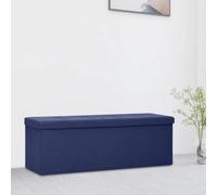 Woonisher Cassapanca Pieghevole Blu in Simil Linomobiletto mobili H6mobiletto soggiorno