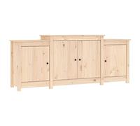 Woonisher Credenza 164x37x68cm in Legno Massello di Pino credenza cucina dispensa cucina credenza cucina alta