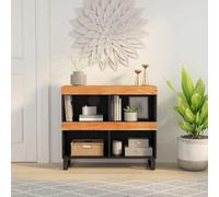 Woonisher Credenza 85x33x75 cm in Legno Massello di Acacia Tavolo da soggiorno in materiale a base di legno tavolino da caffè