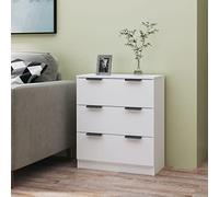 Woonisher Credenza Bianca 60x30x70 cm in Legno Multistratomobiletto mobili H6mobiletto soggiorno