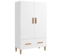 Woonisher Credenza Bianca 70x31x115 cm in Legno Multistrato credenza cucina dispensa cucina credenza cucina alta