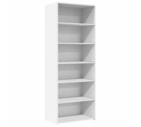 Woonisher Credenza Bianca 70x41x185 cm in Legno Multistrato credenza cucina dispensa cucina credenza cucina alta