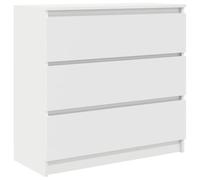 Woonisher Credenza Bianca 80x35x76 cm in Legno Multistrato credenza cucina dispensa cucina credenza cucina alta