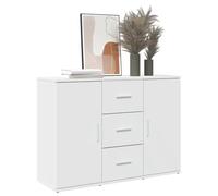 Woonisher Credenza Bianca 90,5x29,5x65 cm in Truciolato credenza cucina dispensa cucina credenza cucina alta