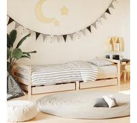 Woonisher Giroletto Bambini con Cassetti 80x200 cm Legno Massello di Pino