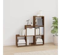 Woonisher Libreria a Scala Rovere Marrone 107 cm in Legno Multistratomobiletto mobili H6mobiletto soggiorno