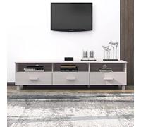 Woonisher Mobile TV HAMAR Bianco 158x40x40 cm in Legno Massello di PinoMobile TV credenza mobile TV