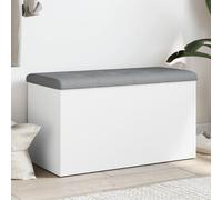 Woonisher Panca Portaoggetti Bianca 82x42x45 cm in Legno Multistratomobiletto mobili H6mobiletto soggiorno