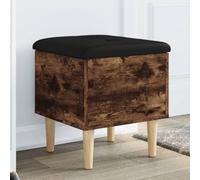 Woonisher Panca Portaoggetti Rovere Fumo 42x42x46 cm Legno Multistratomobiletto mobili H6mobiletto soggiorno