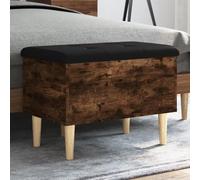 Woonisher Panca Portaoggetti Rovere Fumo 62x42x46 cm Legno Multistratomobiletto mobili H6mobiletto soggiorno