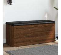 Woonisher Panca Portaoggetti Rovere Marrone 102x42x45cm Legno Multistratomobiletto mobili H6mobiletto soggiorno