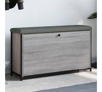 Woonisher Panca Portascarpe Cassetto Ribaltabile Grigio Sonoma 102x32x56mobiletto mobili H6mobiletto soggiorno