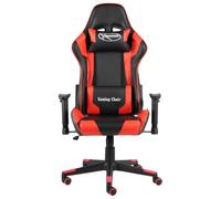 Woonisher Sedia da Gaming Girevole Rossa in PVC