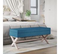 Woonisher Sgabello Portaoggetti Blu 110x45x49 cm in Vellutomobiletto mobili H6mobiletto soggiorno