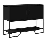 Woonisher Tavolo Consolle Nero 100x35x74,5 cm in Truciolato Tavolo da soggiorno in materiale a base di legno tavolino da caffè