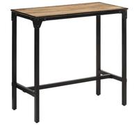 Woonisher Tavolo da Bar 110x55x107 cm in Legno Grezzo Massello di Mango