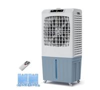 Wooohoo Raffreddatore d'aria evaporativo da 40 pollici, refrigeratore a palude 3500 CFM 3 in 1 con serbatoio d'acqua da 10,6 galloni, refrigeratore d'aria a oscillazione a 100 ° con telecomando, timer