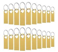 WOOOLKEN Chiavetta USB Mini da 32GB, 20 Pezzi, Impermeabile, 32 GB, USB, in Metallo, Confezione da 20 Pezzi Pen Drive (oro)