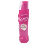 WOOPARTY Bicchieri monouso fucsia 50pz 200cc