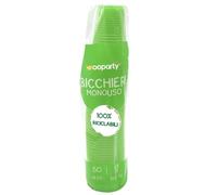 WOOPARTY Bicchieri monouso verde 50pz 200cc