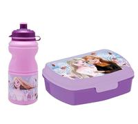 WOOPARTY Set Scuola Frozen bambina - Portapranzo e Borraccia 380 ml, Pranzo e Merenda, Ideale per Bambini