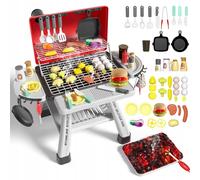 Woopie Barbecue da giardino per bambini interattivo con LED ed effetto vapore, set XL 41 pezzi