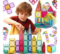 Woopie costruzioni magnetiche 3D - set educativo castello e veicoli, 110 pezzi