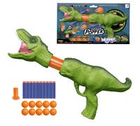 WOOPIE dinosauro lanciacolture con palline e dardi in schiuma, con luci e suoni, set da 22 pezzi