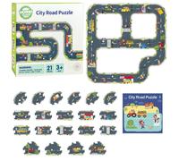 Woopie Green puzzle cittadine per bambini - Autodromo