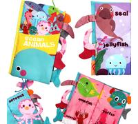 woopie libro di stoffa con code degli animali marini