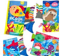 Woopie libro di stoffa con codine degli animali marini