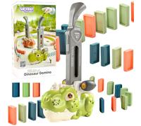 woopie locomotiva elettrica per tessere domino dinosauro verde