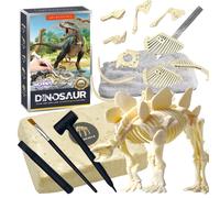 Woopie set archeologico - dinosauro stegosauro, scavi e scheletro da montare