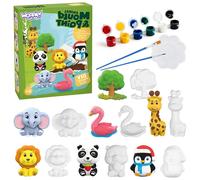 Woopie set creativo con colori DIY - calchi in gesso di animaletti da colorare