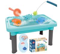 Woopie tavolo da gioco 3in1 con acqua, sabbiera e pesca 6 pezzi