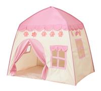 Woopie tenda casetta rosa XXL per bambini con pavimento