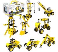 Woopie Veicoli da Costruzione 8in1 Set Costruttivo Blocchi
